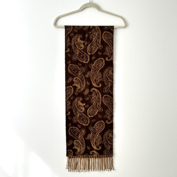 Cejon Brown & Tan Paisley Scarf - Picture 13 of 16